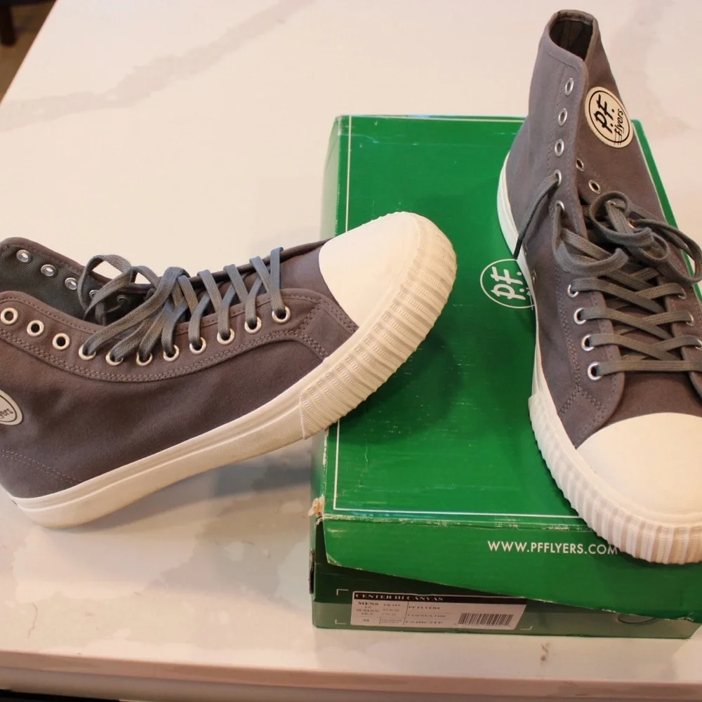 P.F. Flyers Charcoal High-Top Sneakers